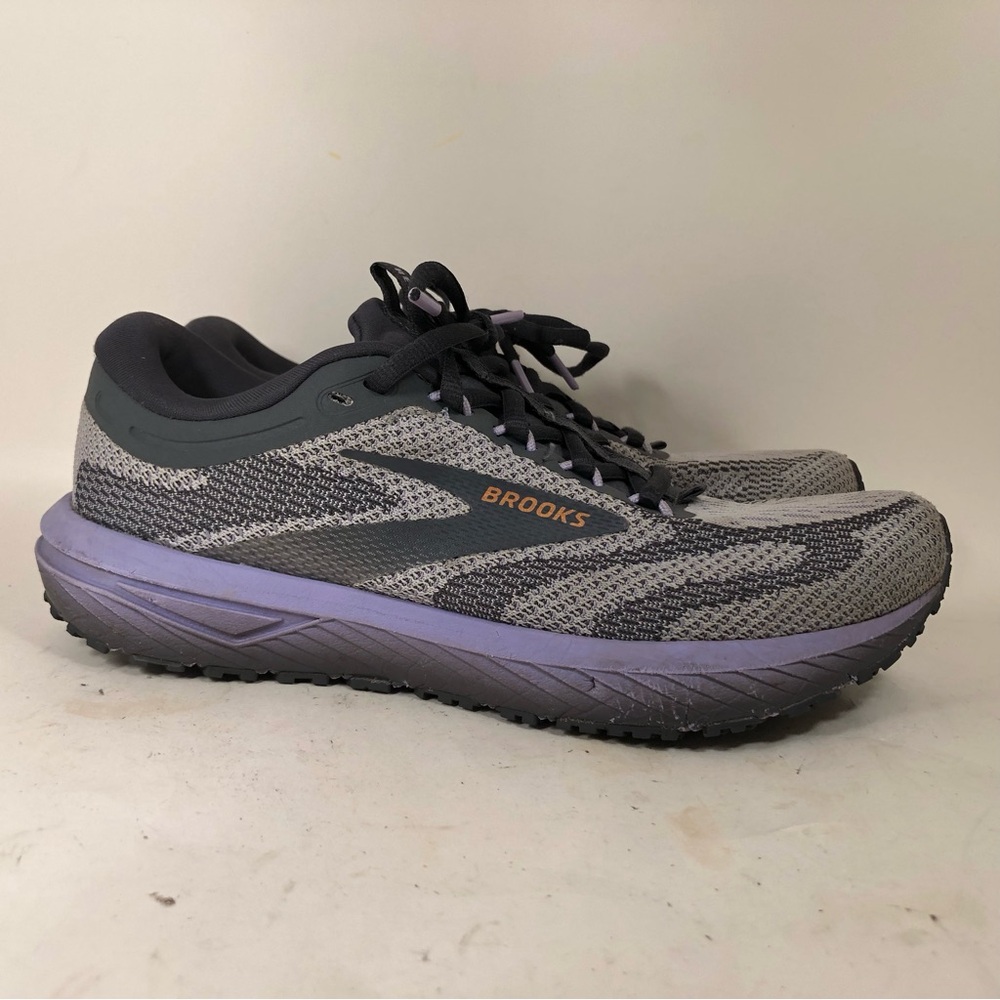 Brooks Sneakers Womens Revel 7 1204241B522 Gray Running Athletic Shoes Size 8.5